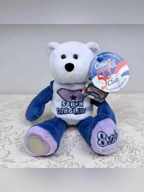 Vintage State Quarter South Carolina Plush Bear, 2000, Limited Treasures